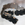 Ledergürtel in grau + schwarz geöst und mit Ziernieten + Drachenschnalle echt Leder Mittelalter Larp Fantasy Rollenspiel Gothic Steampunk gefertigt von Marion Heine Soulous Art